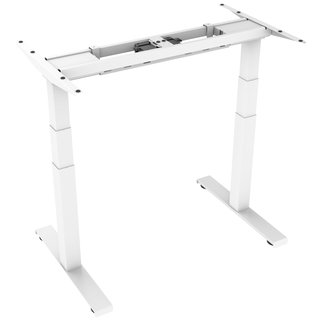 Pied de table électrique réglable en hauteur blanc