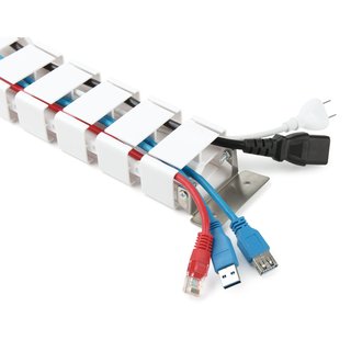 Conduit pour câble réglable blanc